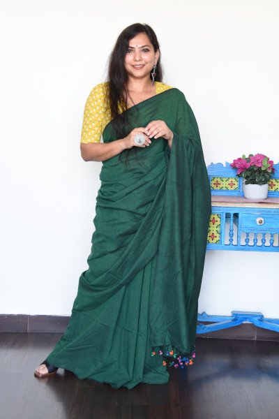 HEERA PANNA COTTON SAREE
