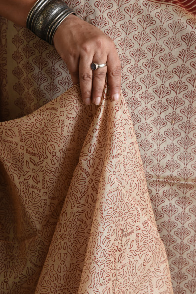 SMALL MOTIF COTTON SILK SAREE