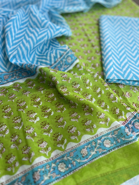 BLUE GREEN SUIT
