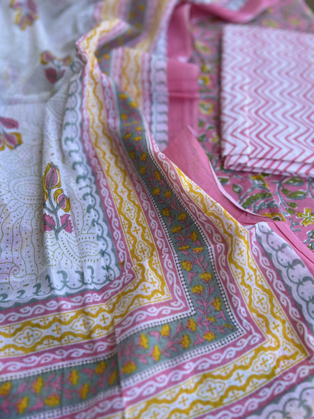PINK FLORA SUIT