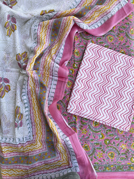 PINK FLORA SUIT