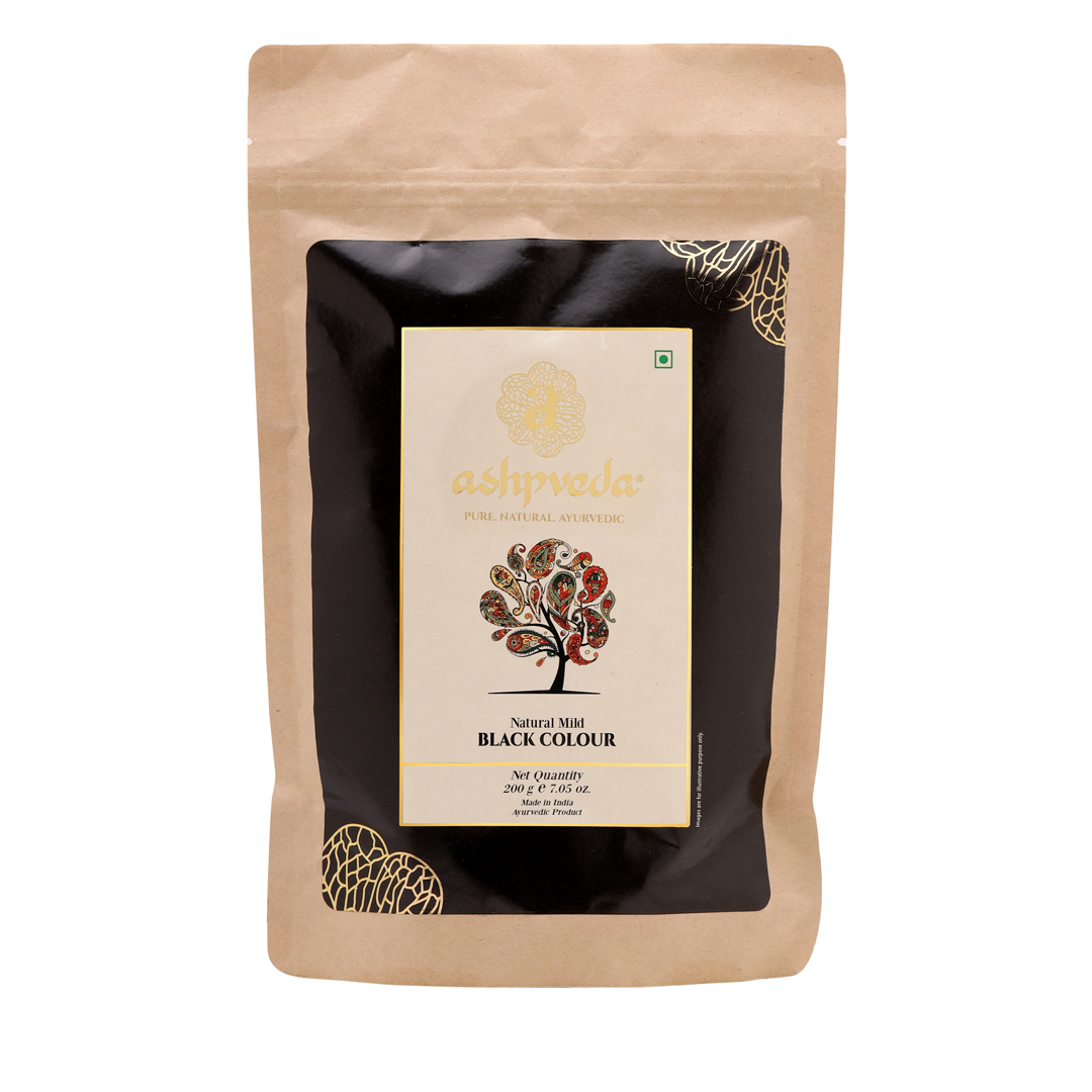 Ashpveda Natural mild Black hair colour