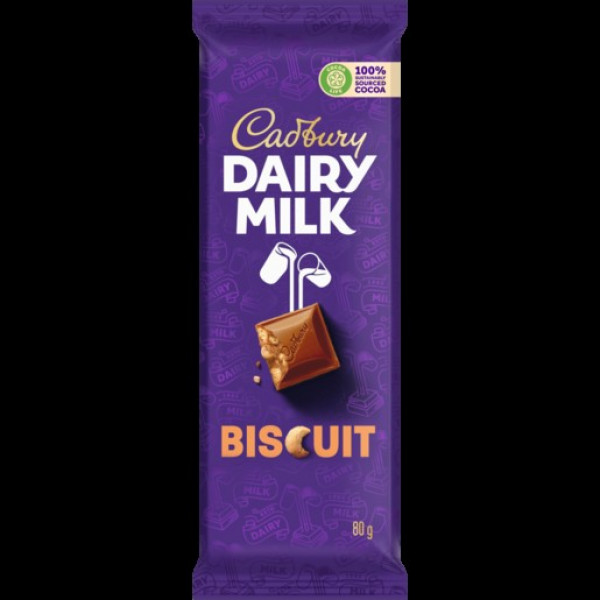 Image of CADBURRY DAIRY MILK (BISCUIT) 80GM
