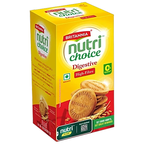 Britannia NutriChoice Digestive High Fibre Biscuits | 0% Maida | 200GM