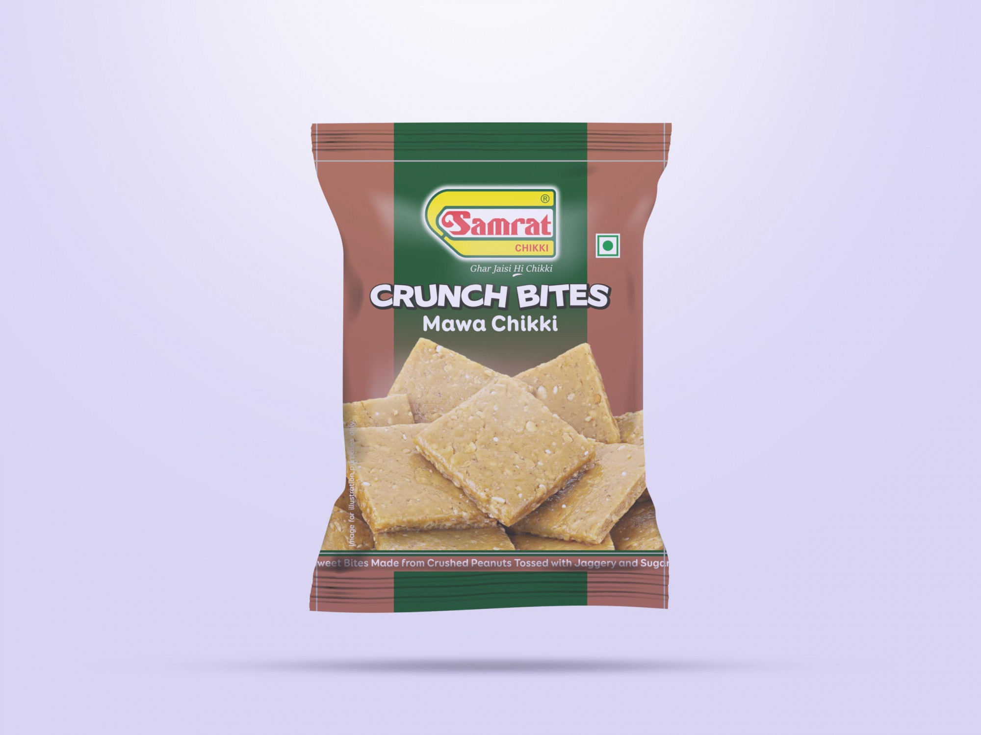 SAMRAT CRUNCH BITE MAWA CHIKKI 400GM