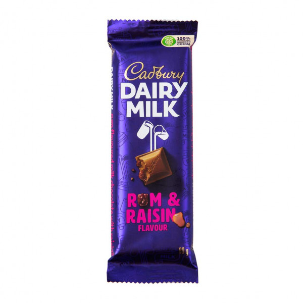 Image of CADBURY DAIRY MILK RUM&amp; RASIN 80G