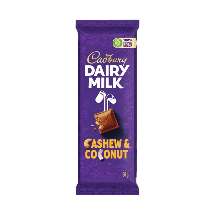 CADBURRY DAIRY MILK CASHEW AND COCONUT 80G