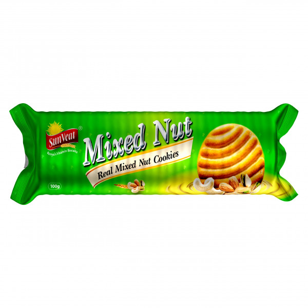 Image of SUNVEAT MIXED NUT COOKIES 100GM