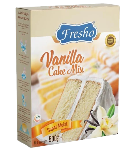 FRESHO CAKE  MIX VANILLA 500GM