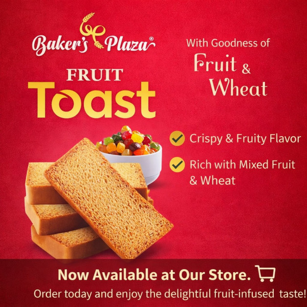 Image of BAKERS PLAZA FRUIT TOAST 200GM