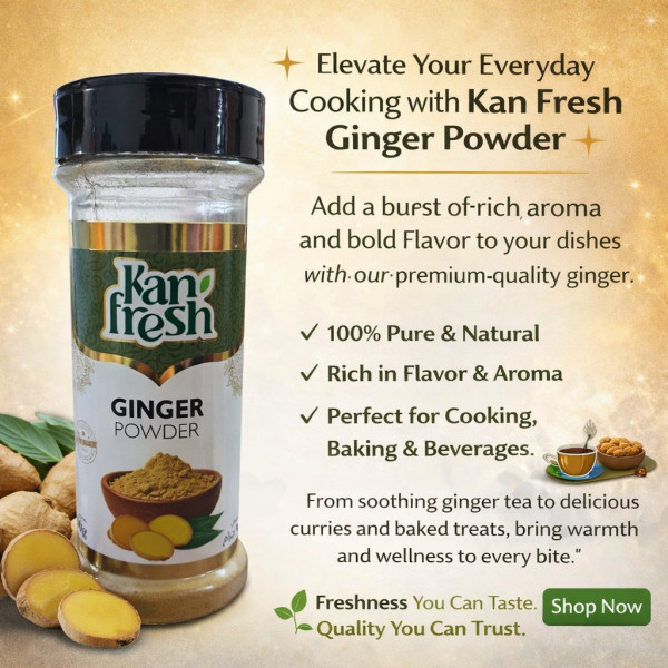 Image of KAN FRESH GINGER POWDER 90GM (SUNTH NO POWDER)