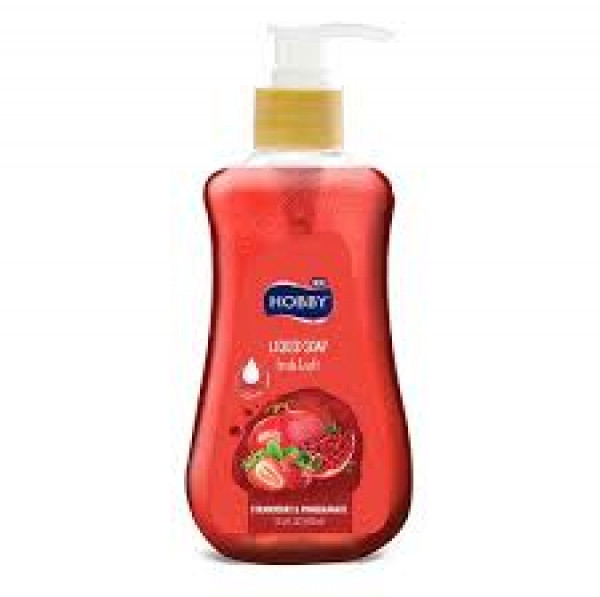 Image of HOBBY FRUITY LIQUID SOAP STRAWBERRY AND POMEGRANATE 400ML
