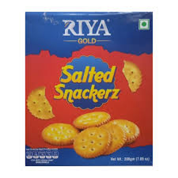 Image of RIYA GOLD SALTY CRACKERZ BISCUITS 200GM