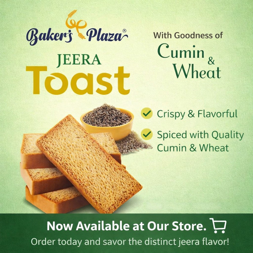 BAKERS PLAZA JEERA TOAST 200GM
