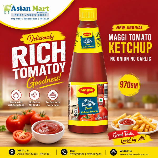 Image of MAGGI TOMATO KETCHUP NO ONIION NO GARLIC 970GM