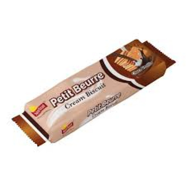 Image of SUNVEAT PETIT BEURRE CREAM CHOCO VANILLA 75G