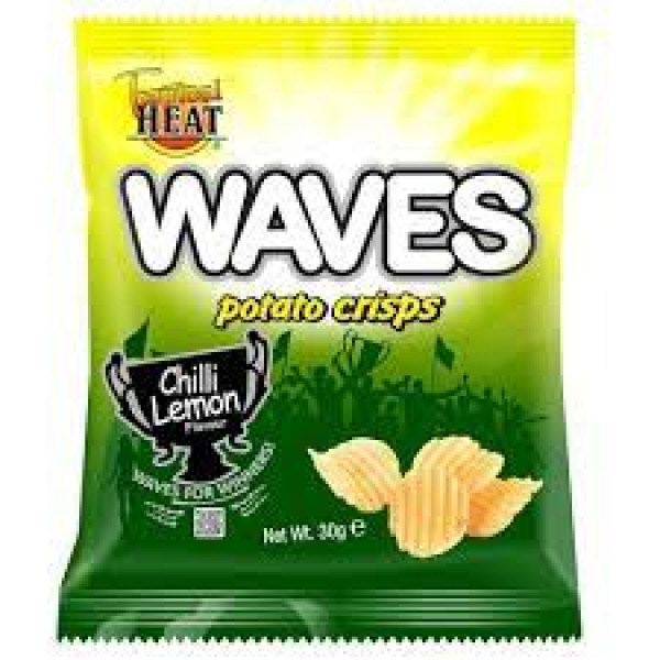 Image of WAVES CHILLI LEMON CRISPS 125G