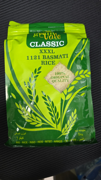 Image of GRAIN VALE CLASSIC XXXL 1121 BASMATI RICE 1 KG