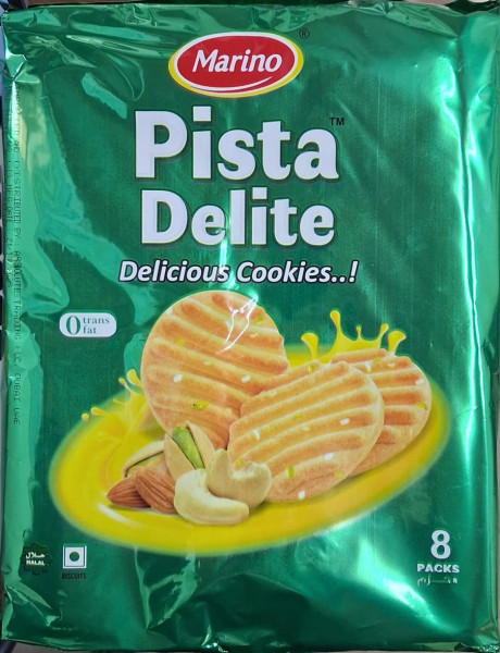 Image of MARINO COOKIES –  FAMILY PACKS  - PISTA DELIGHT 75GM*8PC