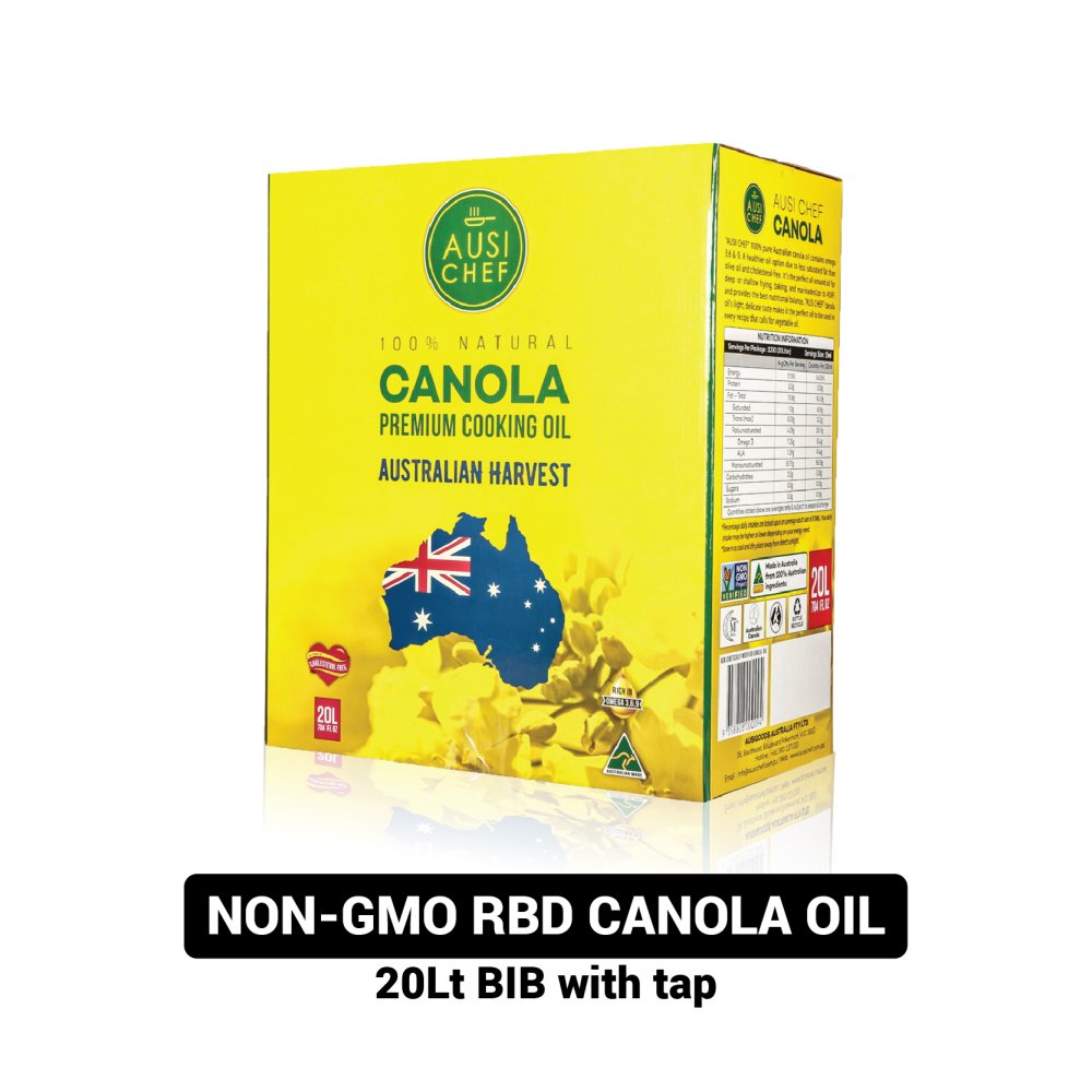 Ausichef Premium NON GMO Canola Cooking Oil 20l BIB ausichef-premium-non-gmo-canola-cooking-oil-20l-bib