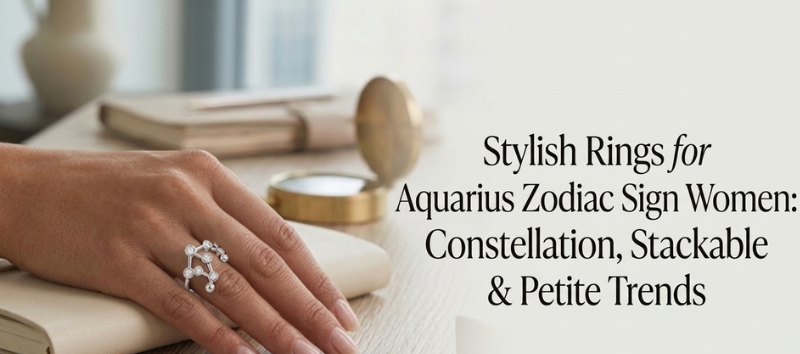 Aquarius Zodiac Rings