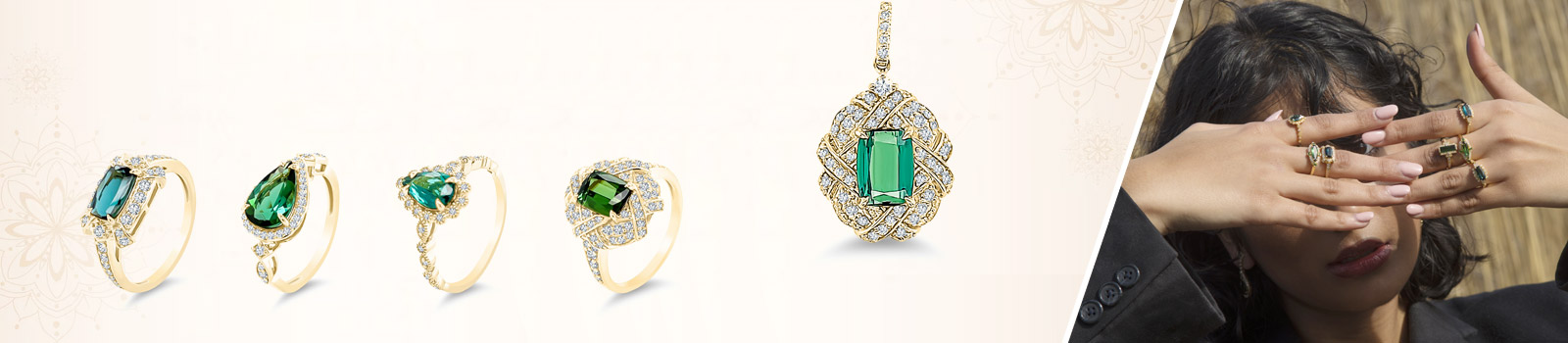 Green Tourmaline Jewelry Collection