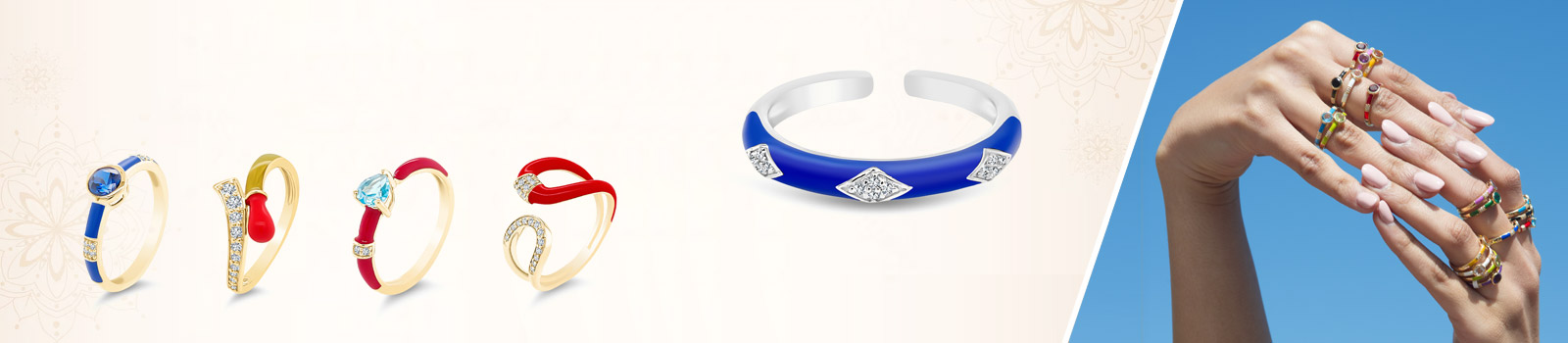 Enamel Rings Collection