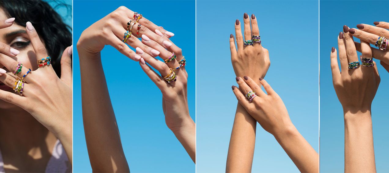 Rings made for stacking