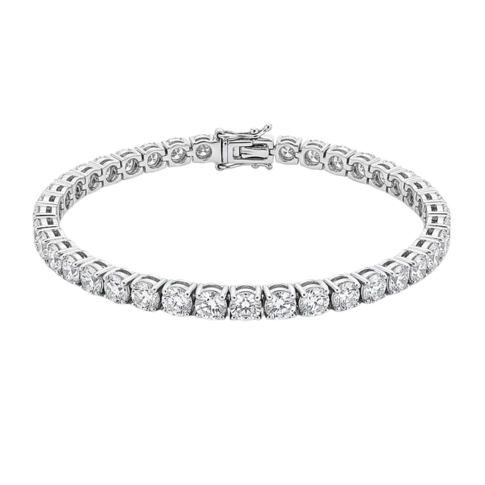 Image of 18K Natural Diamond Tennis Bracelet