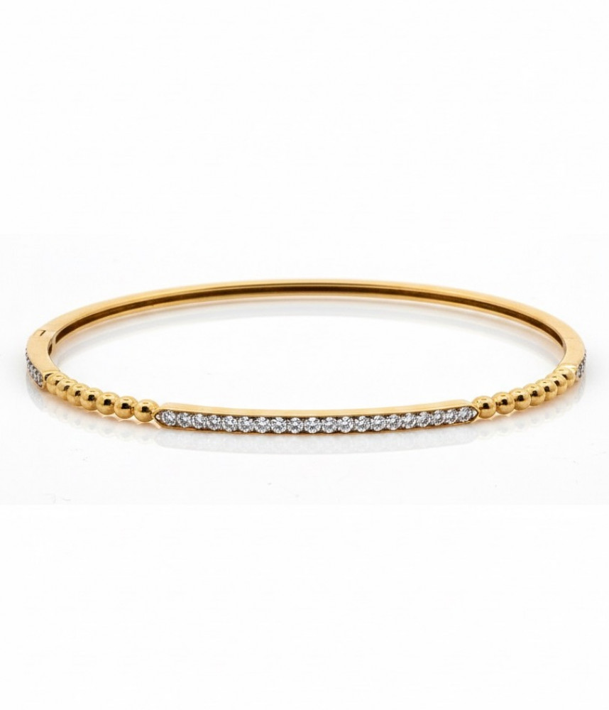 Image of Diamond Line Bead Bracelet