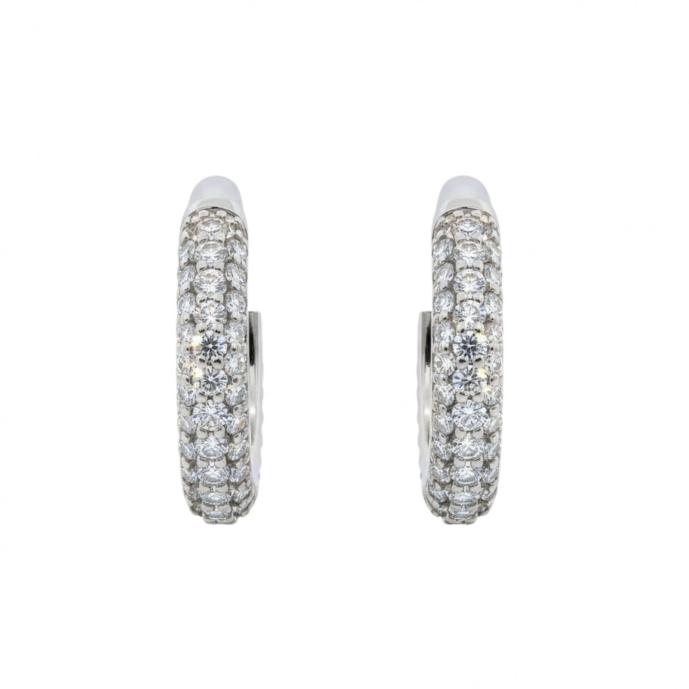 Image of Classic Open Diamond Earrings