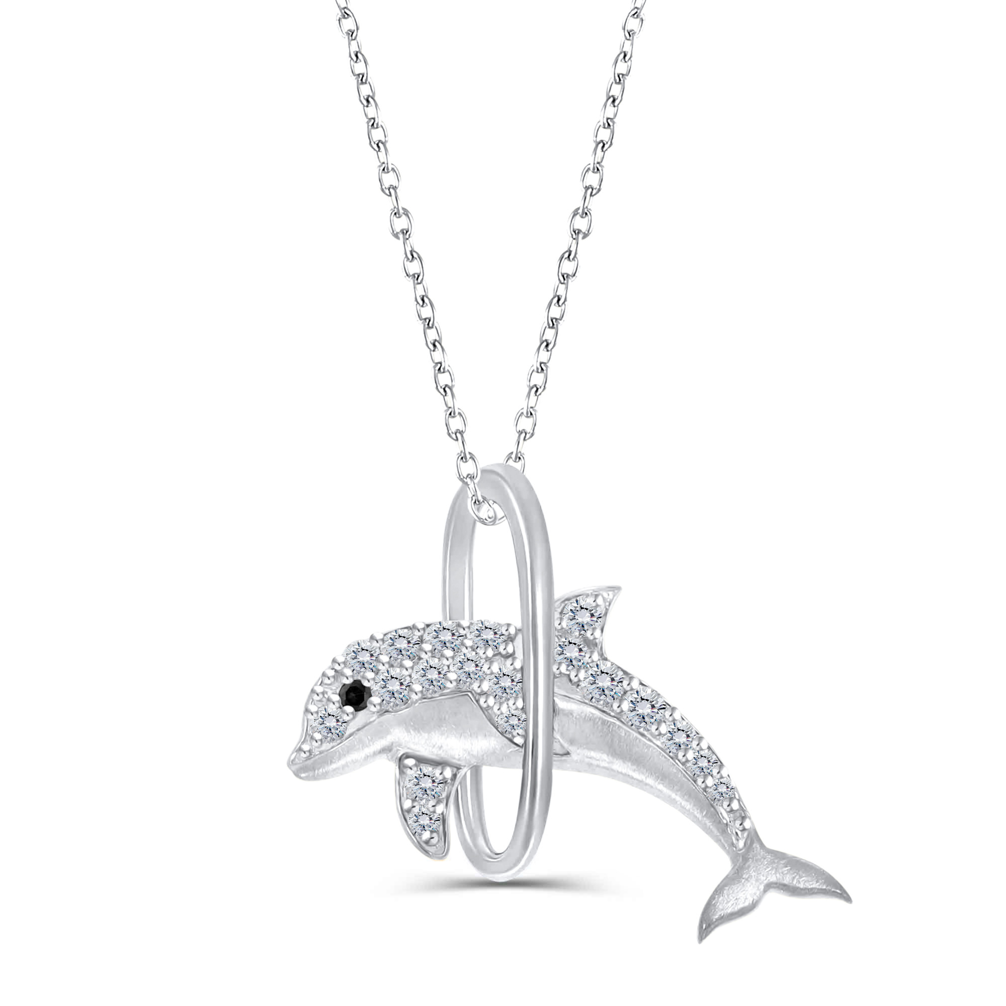 Diamond Dolphin Pendant