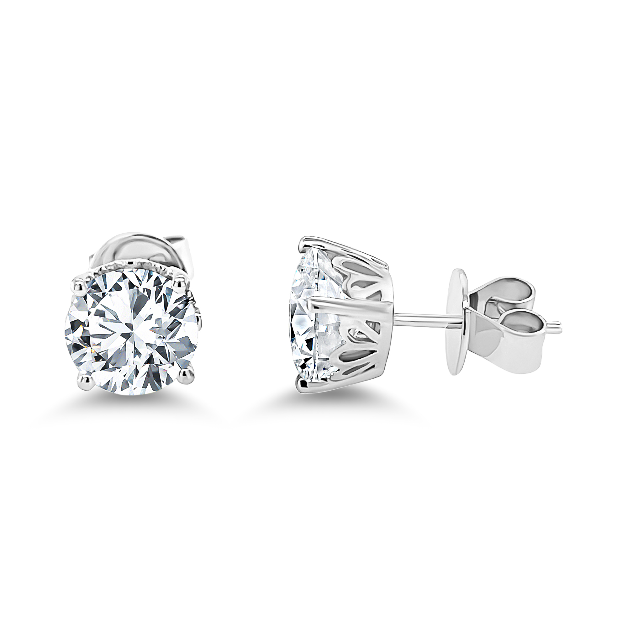 Disco White Topaz Earrings