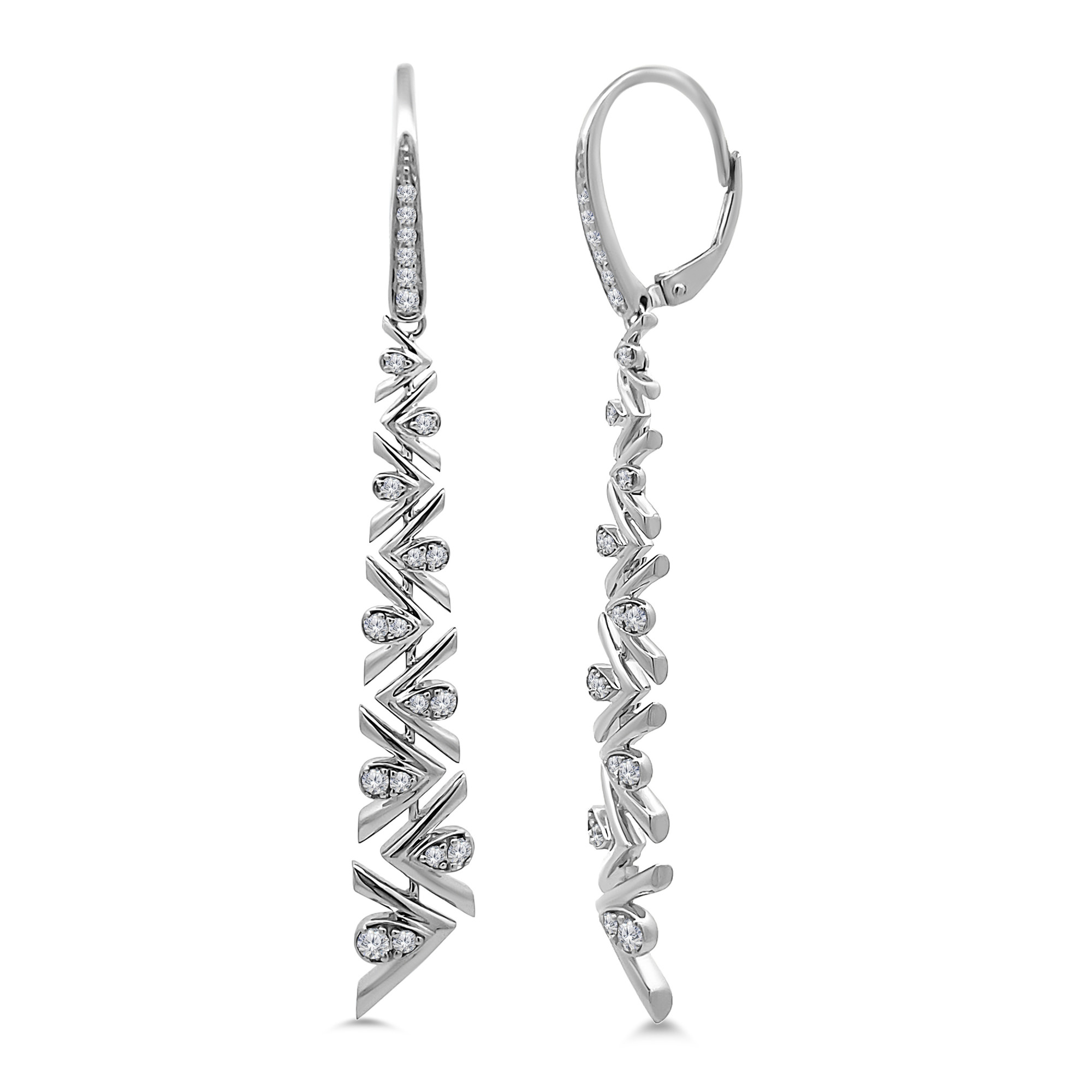 Zigzag Diamond Earrings