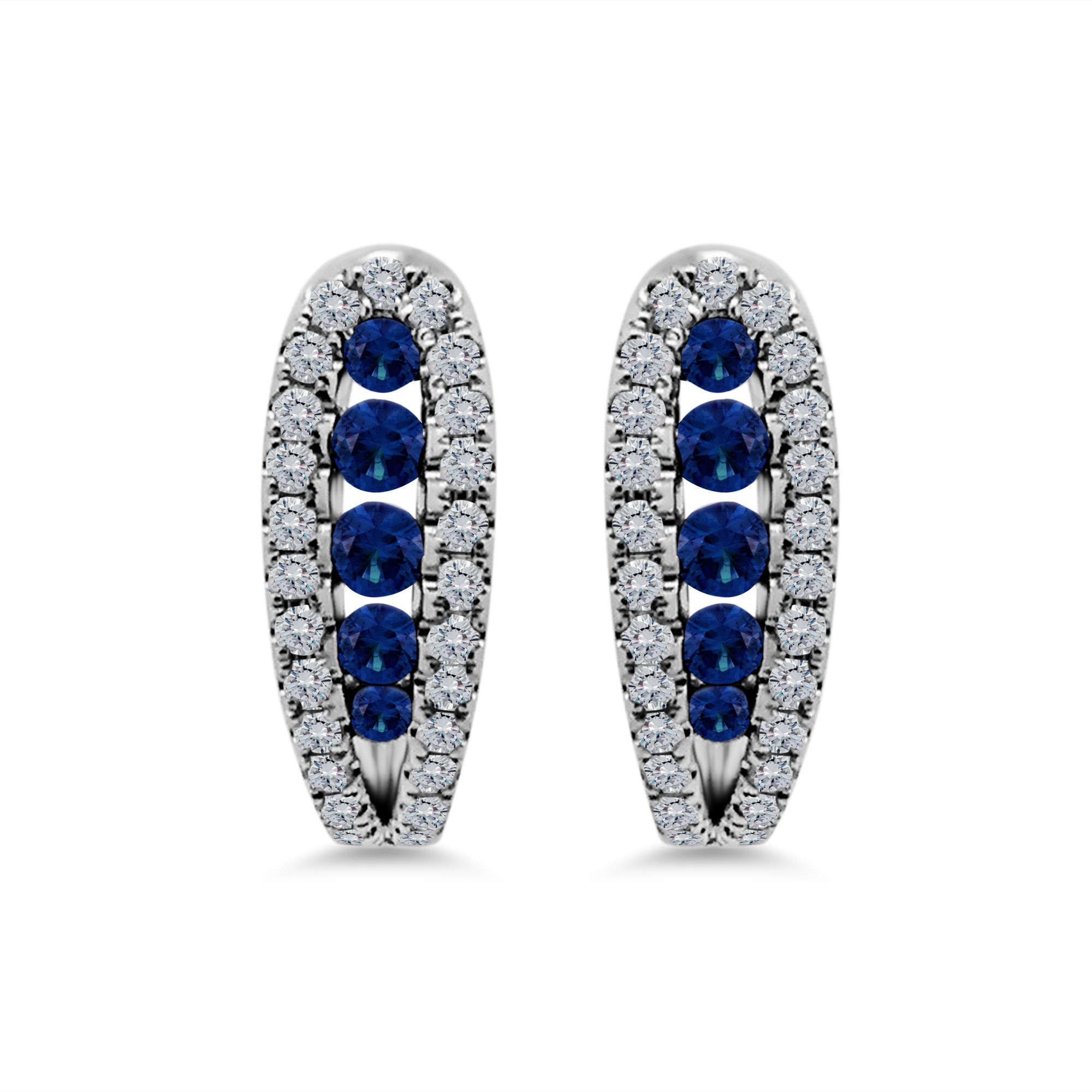 Hermione Diamond and Sapphire Earring