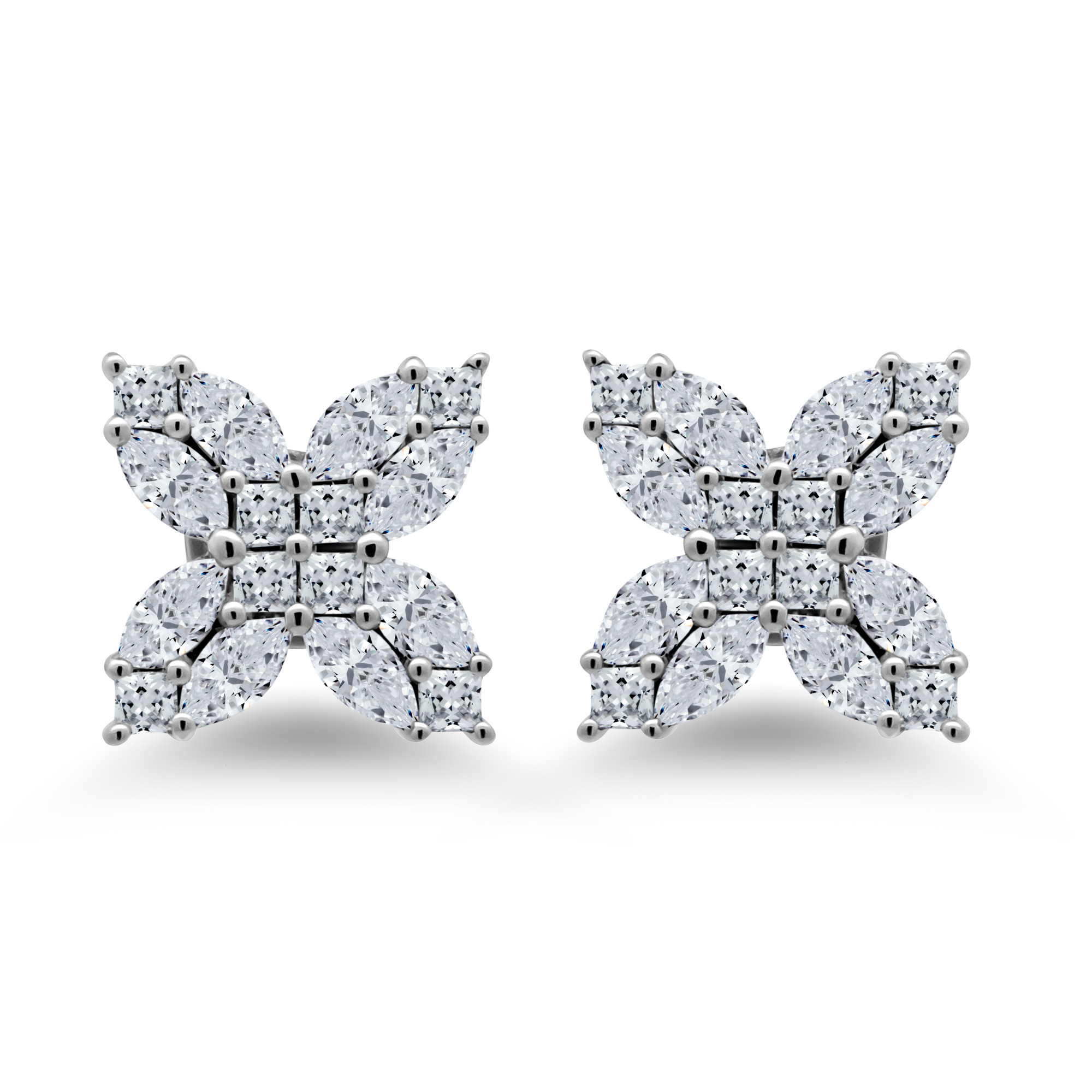 Diamond Petals Studs