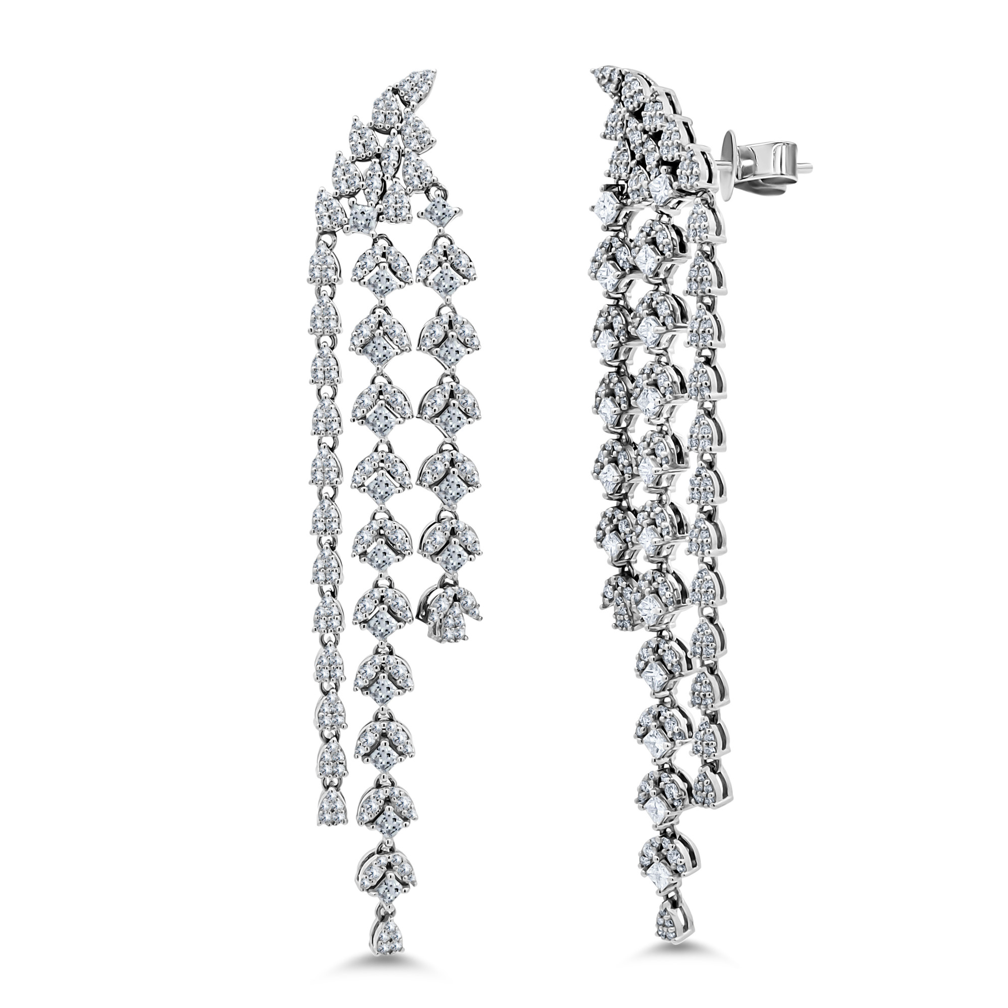 Luminous Cascade Earrings