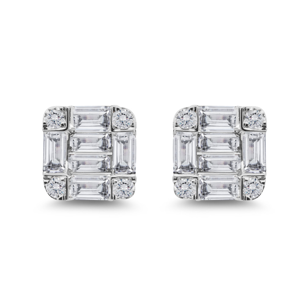 Image of Minimal Baguette Studs