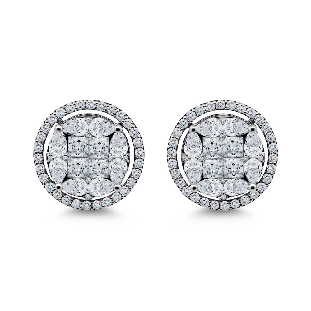 Image of Celestia Marquise Cluster Earrings