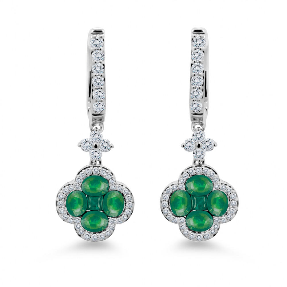 Image of Verdant Clover Earrings