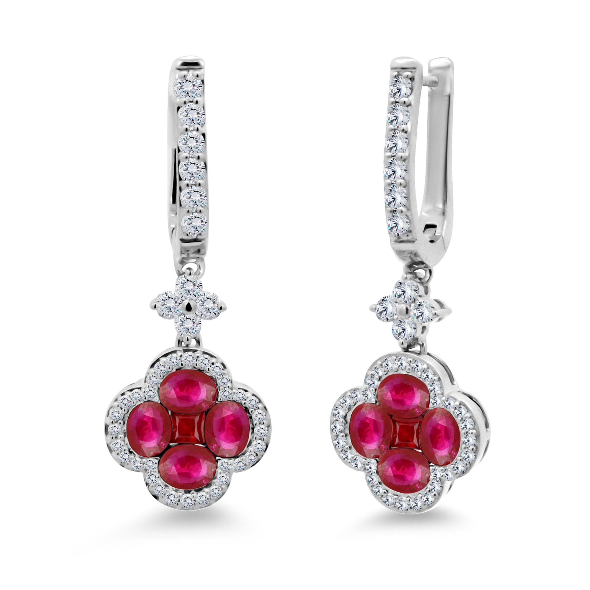 Crimson Clover Earrings