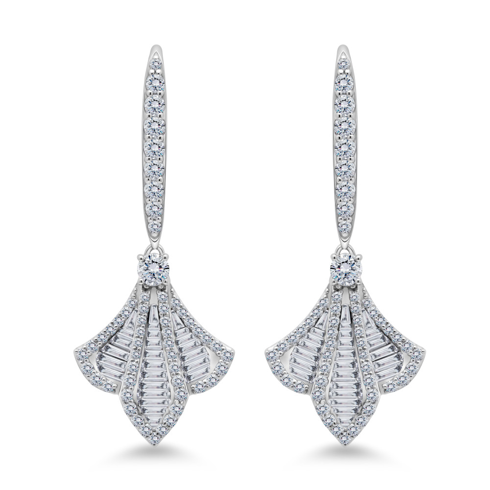 Image of Elysia Petal Diamond Earrings