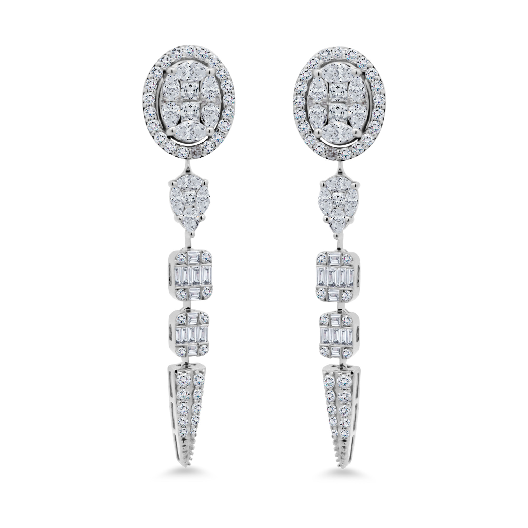 Celestia Halo Drop Earrings