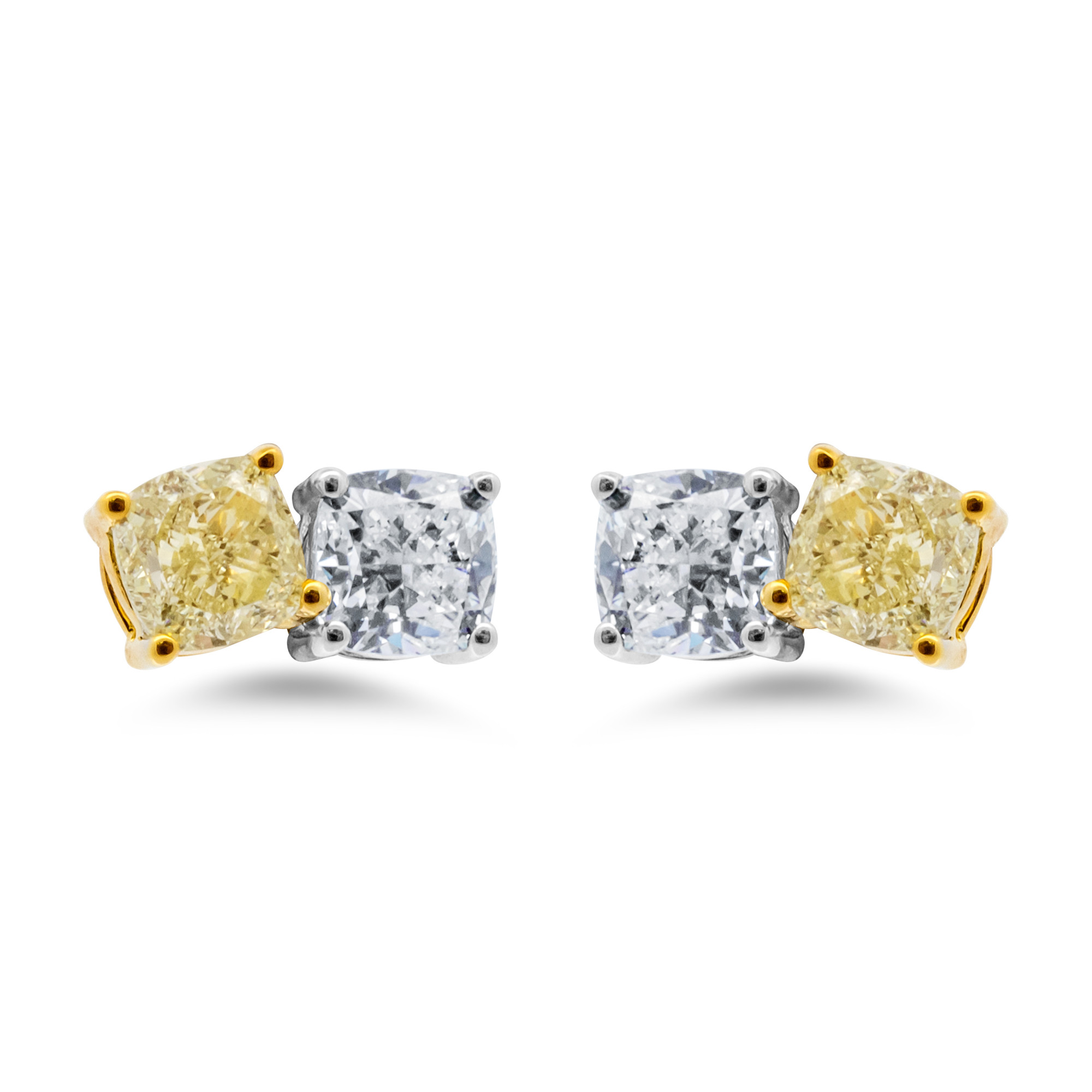 18K Toi et Moi Diamond Earrings