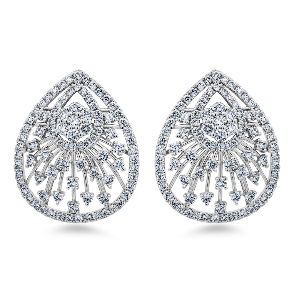 Image of 18K Natural Diamonds Earrings
