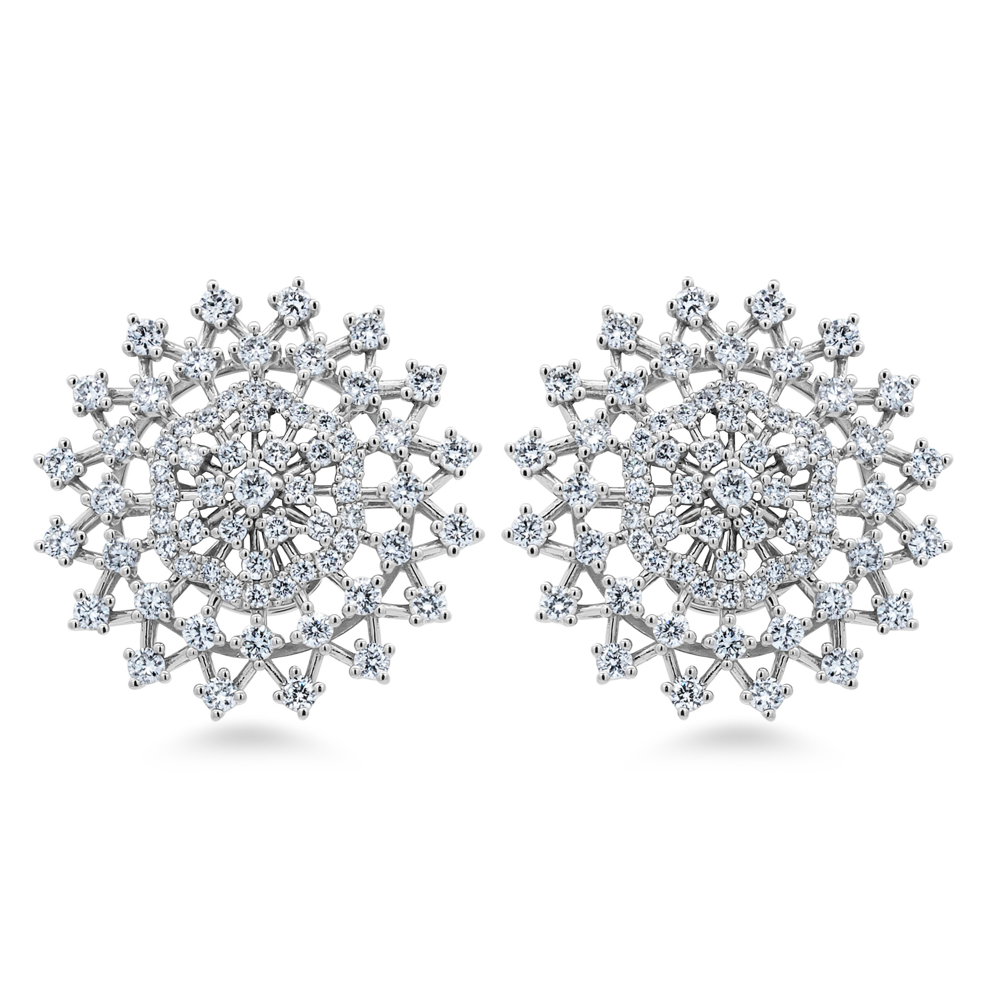 18K Natural Diamonds Earrings