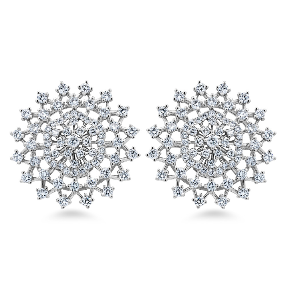 Image of 18K Natural Diamonds Earrings