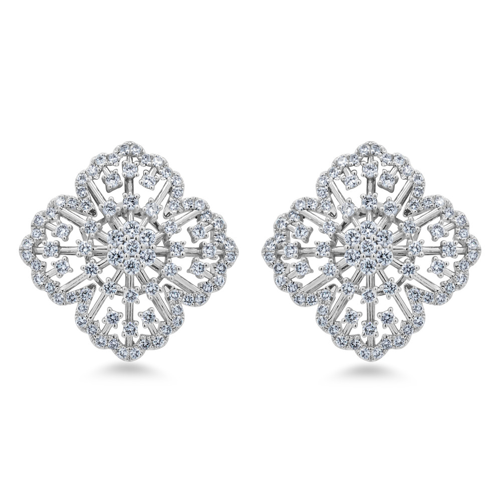 Image of 18K Natural Diamonds Earrings