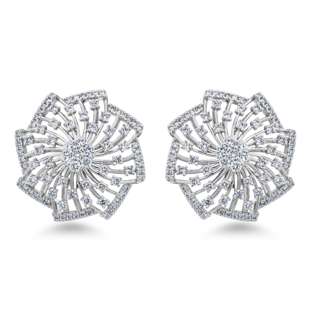 Image of 18K Natural Diamonds Earrings