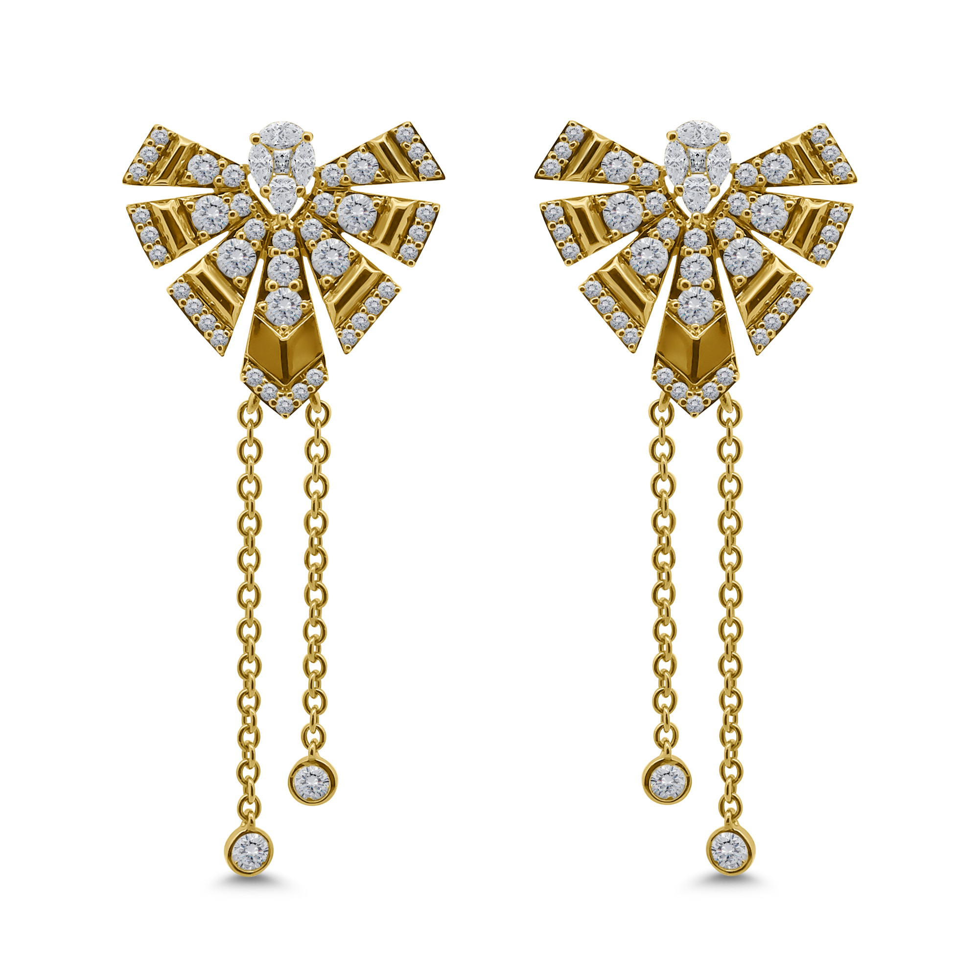 Aurelia Diamond Tassel Earrings